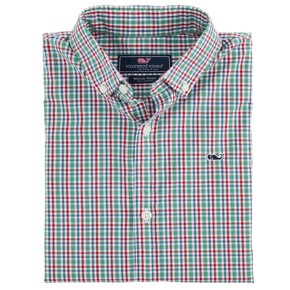 Vineyard Vines Arawak Gingham Whale Button Down - Picture 1 of 4